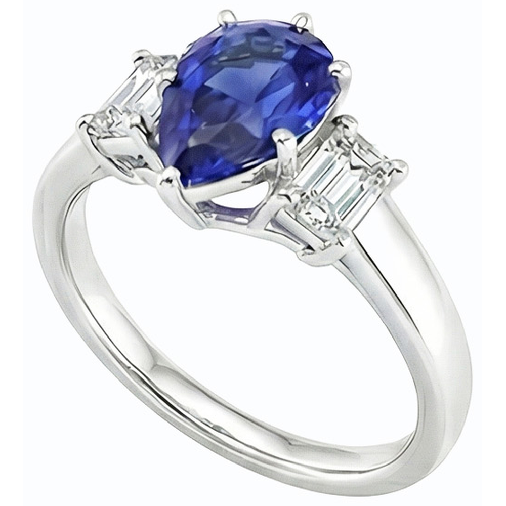 echter round diamant 2Karat ring Detailansicht