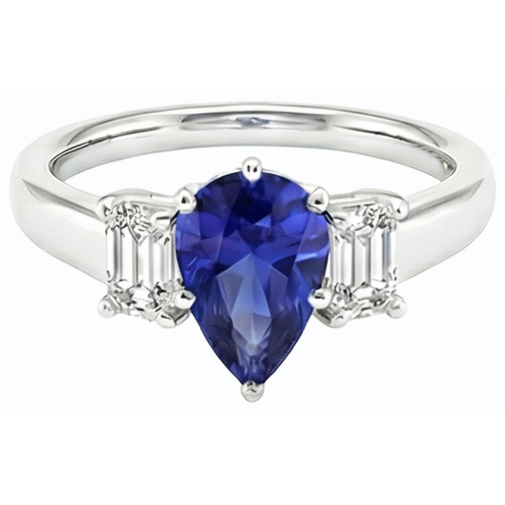 echter round diamant 2Karat ring Draufsicht