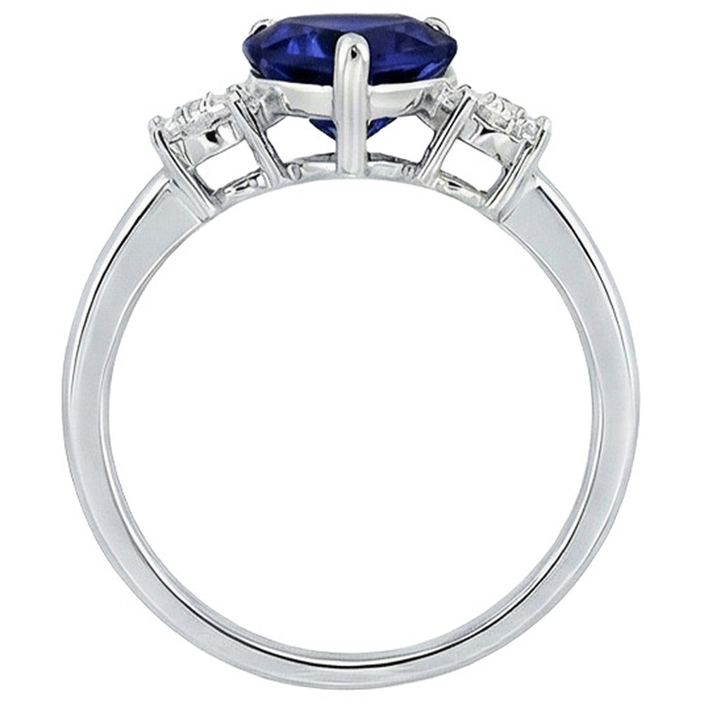 echter round diamant 8Karat ring auf Weiß