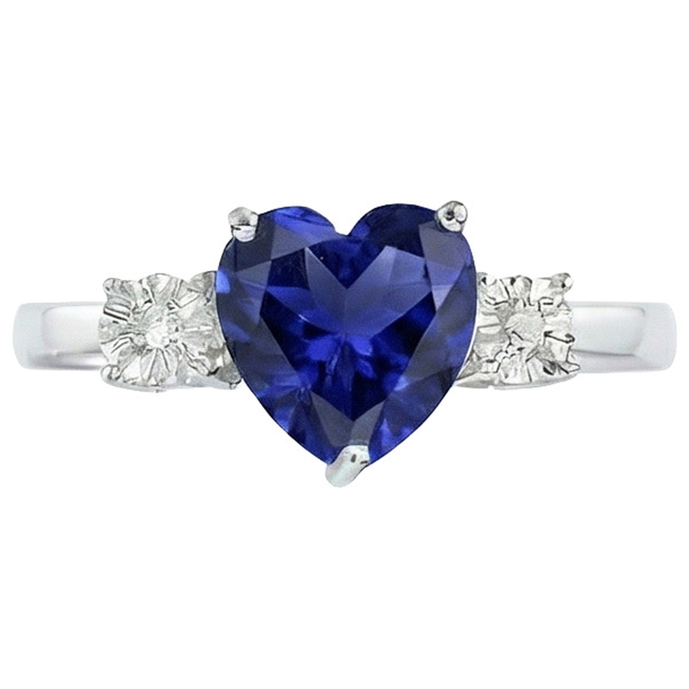 echter round diamant 8Karat ring Draufsicht