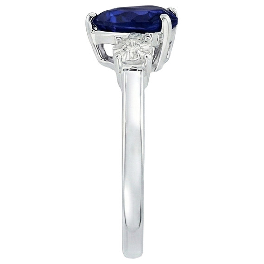echter round diamant 8Karat ring Profilansicht