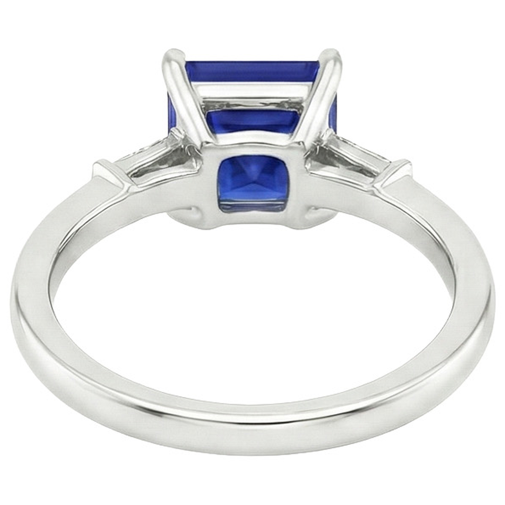 echter princess diamant 5.25Karat ring Seitenansicht
