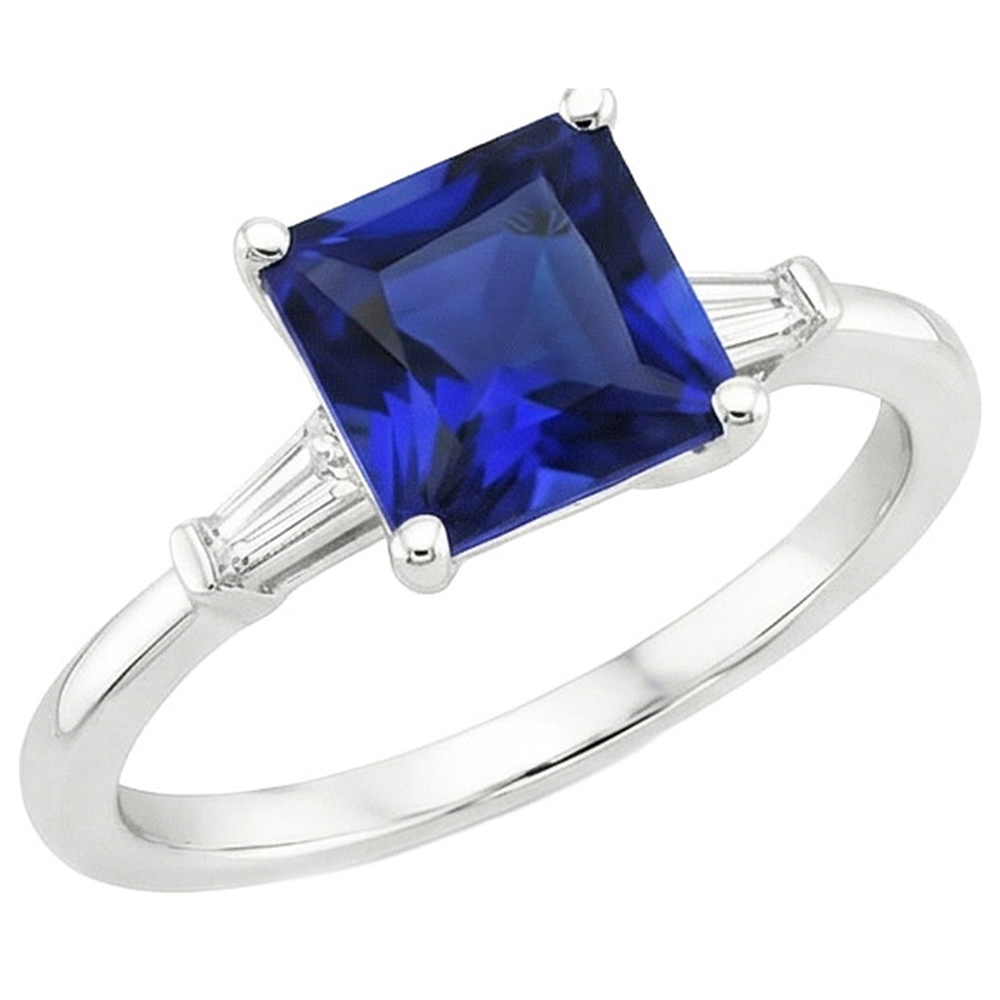 echter princess diamant 5.25Karat ring Detailansicht