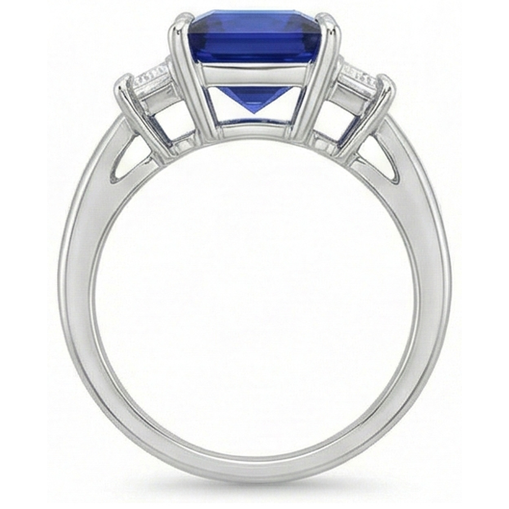 echter princess diamant 5.25Karat ring Detailansicht