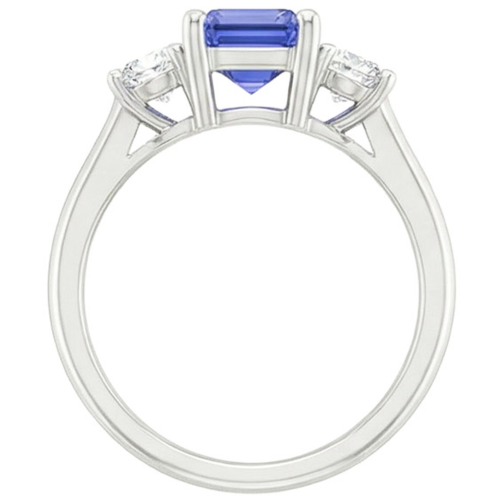 echter round diamant 3.50Karat ring Detailansicht