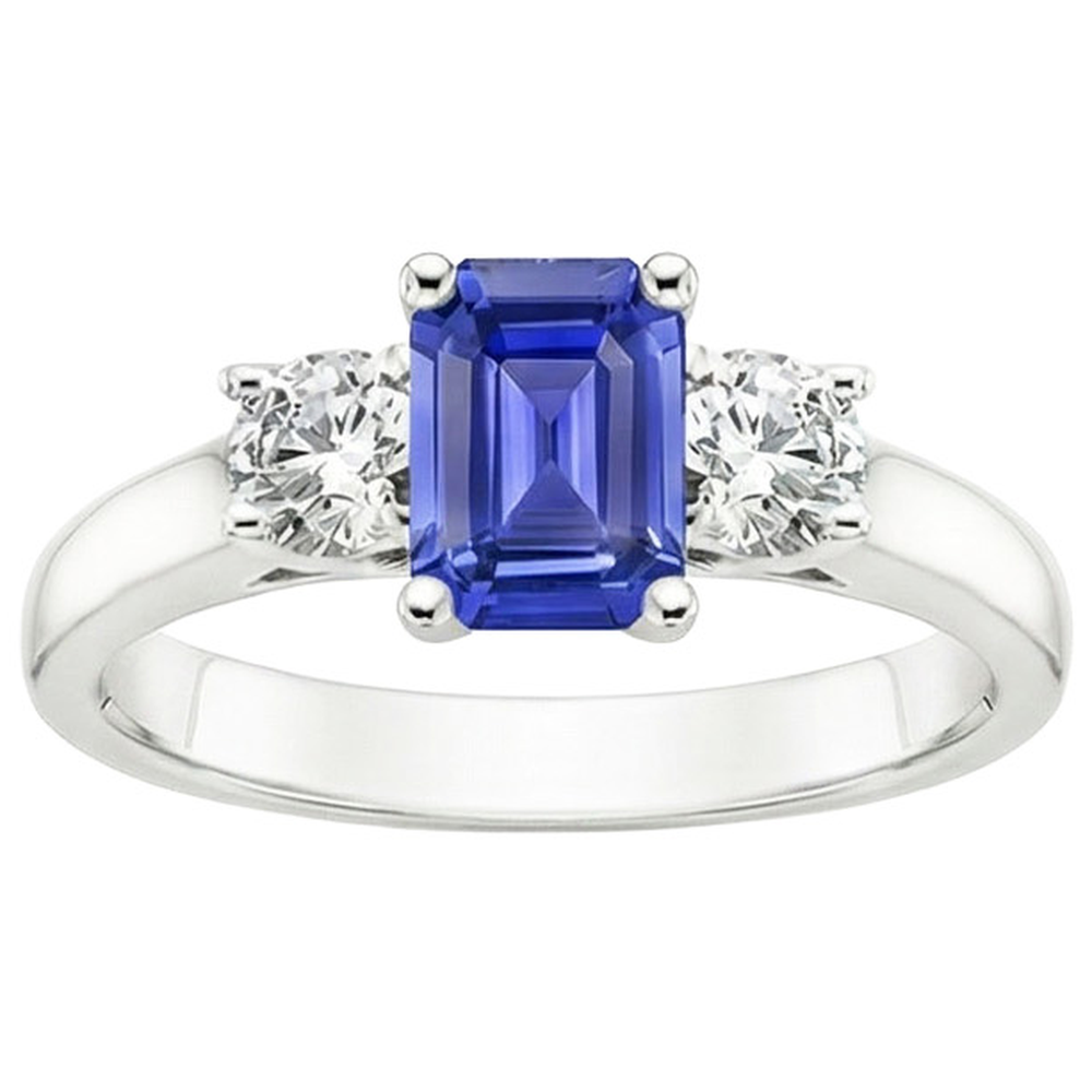 echter round diamant 3.50Karat ring Draufsicht