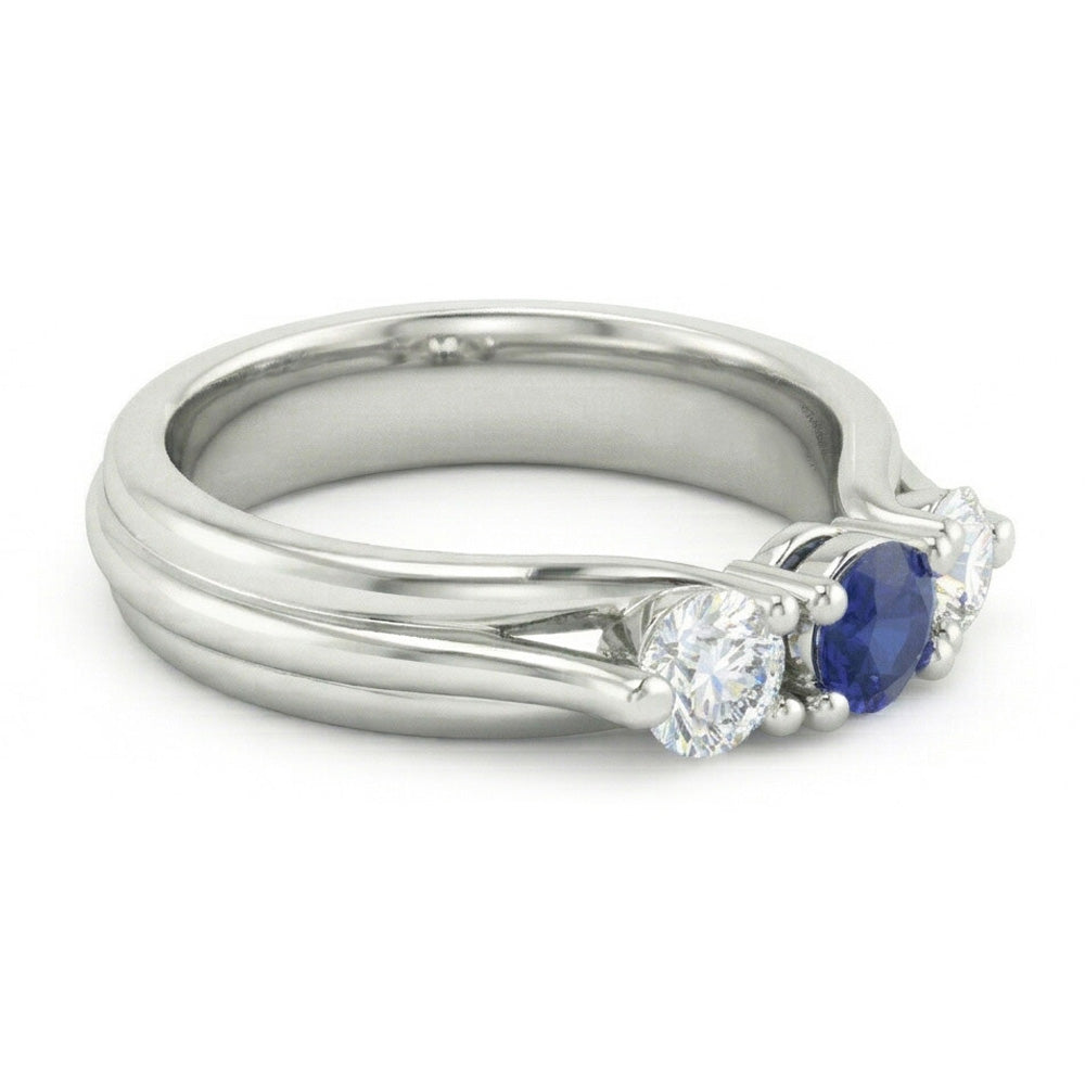 echter round diamant 1Karat ring Detailansicht