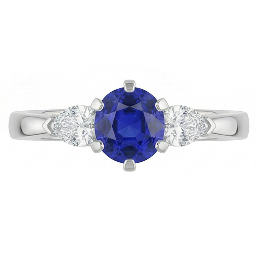 echter round diamant 1.25Karat ring Detailansicht