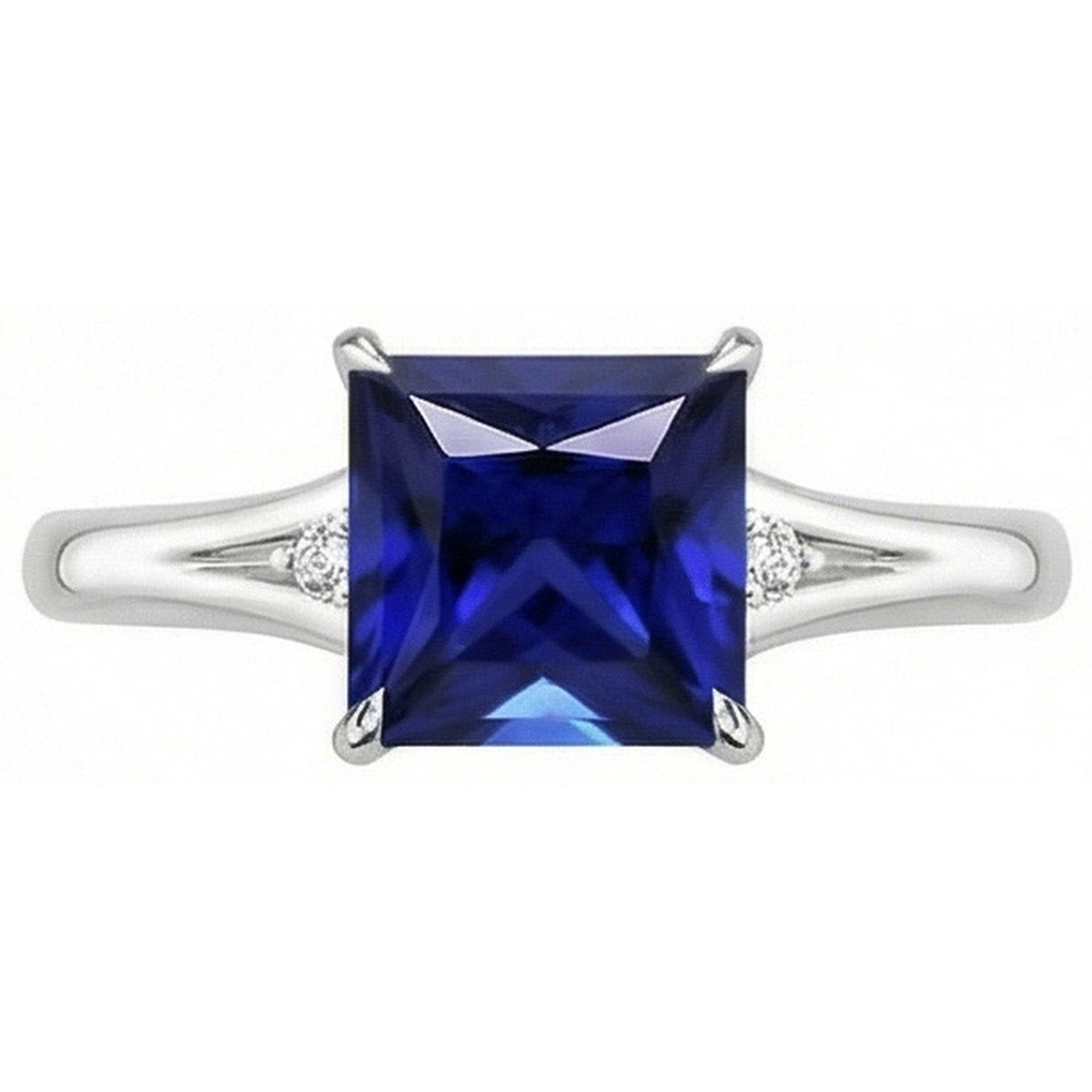 echter round diamant 5.25Karat ring auf Weiß