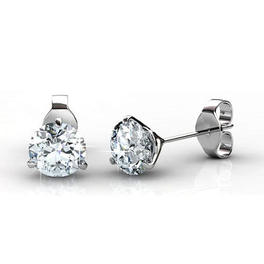 Drei Krappen Set 2,50 Ct Echt Diamanten Im Rundschliff Damen Ohrstecker