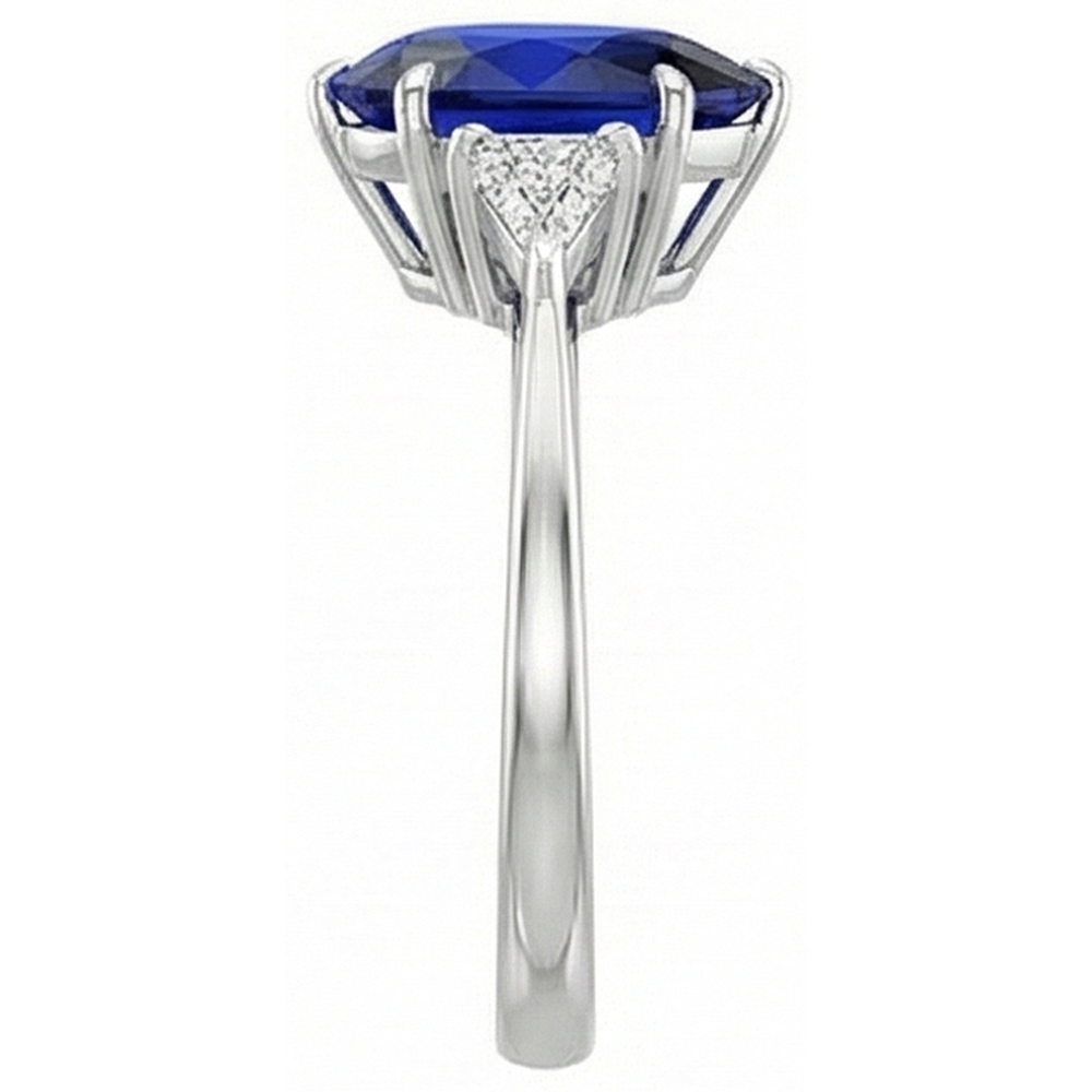 echter pear diamant 2.50Karat ring Profilansicht