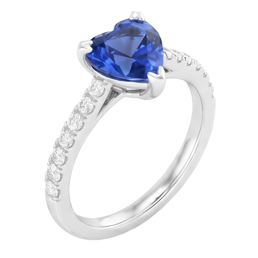 echter round diamant 1Karat ring Vorderansicht