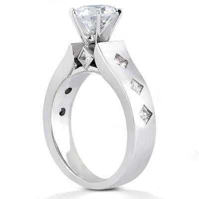 Echt Diamant-Jubiläumsring 2 ct. Weißgold mit Akzenten