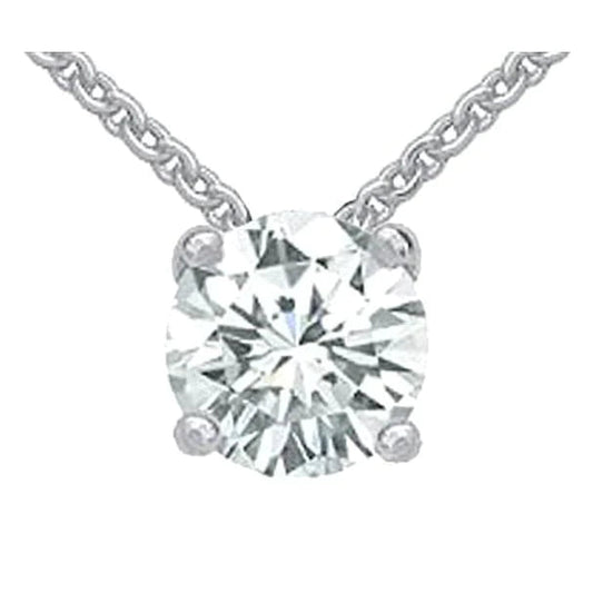 echter round diamant 2Karat anhänger Vorderansicht