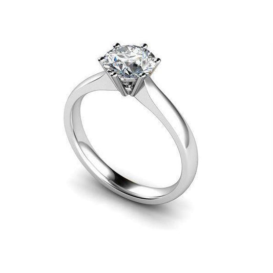 Echt Diamant-Verlobungs-Solitärring 0,75 ct. Weißgold 14K