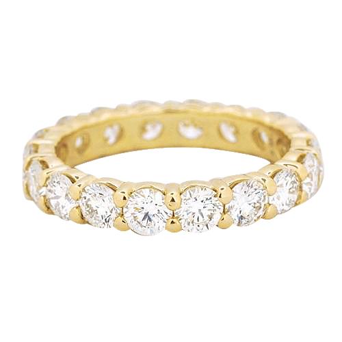 Echt Diamant Eternity Ehering 3,60 Karat Gelbgold Schmuck Neu