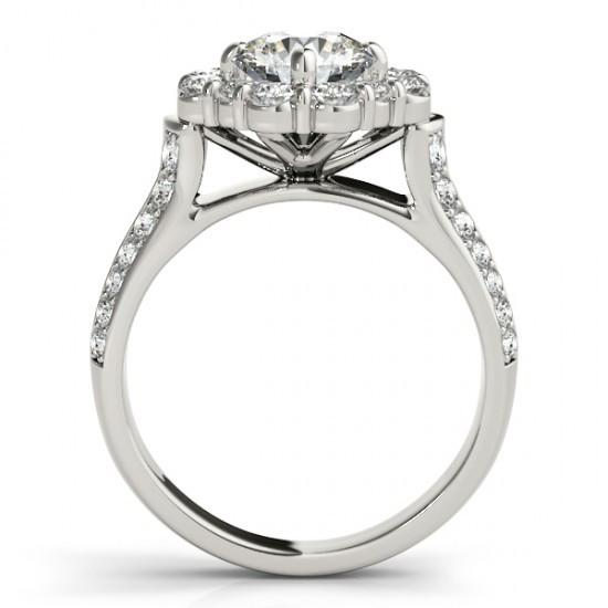 Echt Diamant Flower Style Halo Verlobungsring 3 Karat Damen Schmuck Neu