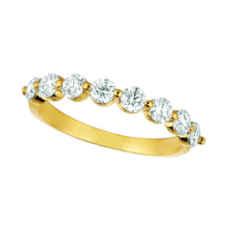 Echt Diamant Halbe Ewigkeit Band 1 Karat 14K Gelbgold Schmuck