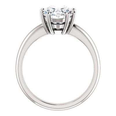 Echt Diamant Solitaire Ring 3.50 Karat Damen Weißgold Schmuck