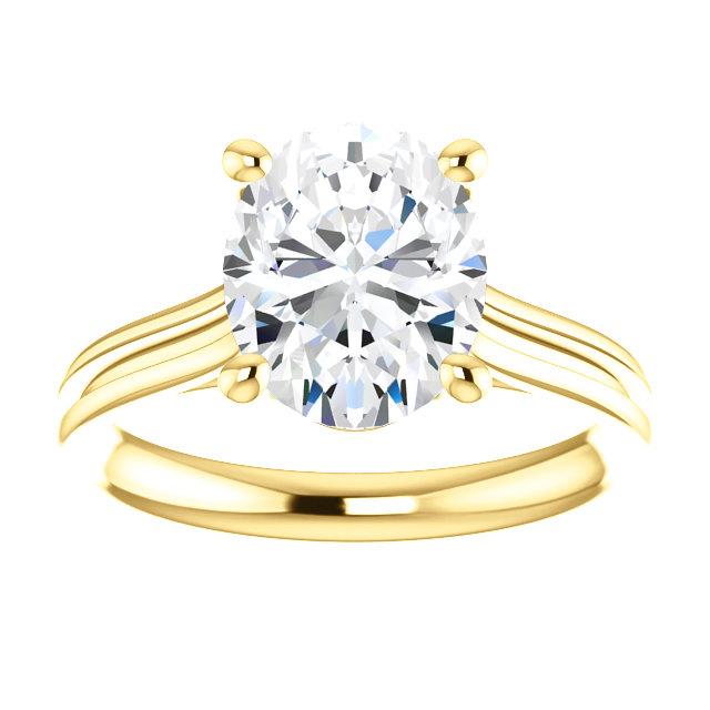 Echt Diamant Solitaire Ring 5 Karat Damen Gelbgold Schmuck Neu