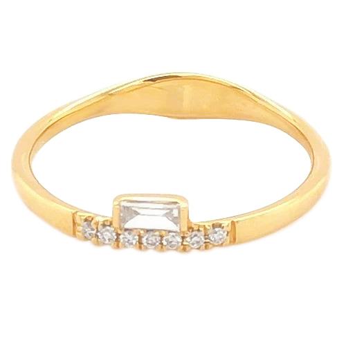 Echt Diamantband Prong Set 0,71 Karat Damen Gelbgold 14K Schmuck Neu