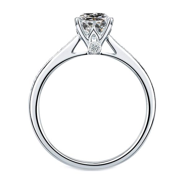 Echt Diamant Rund Alter Bergmann Verlobungsring Damenschmuck 3,50 Karat
