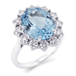 Echter Aquamarin Ring 11.50 Karat