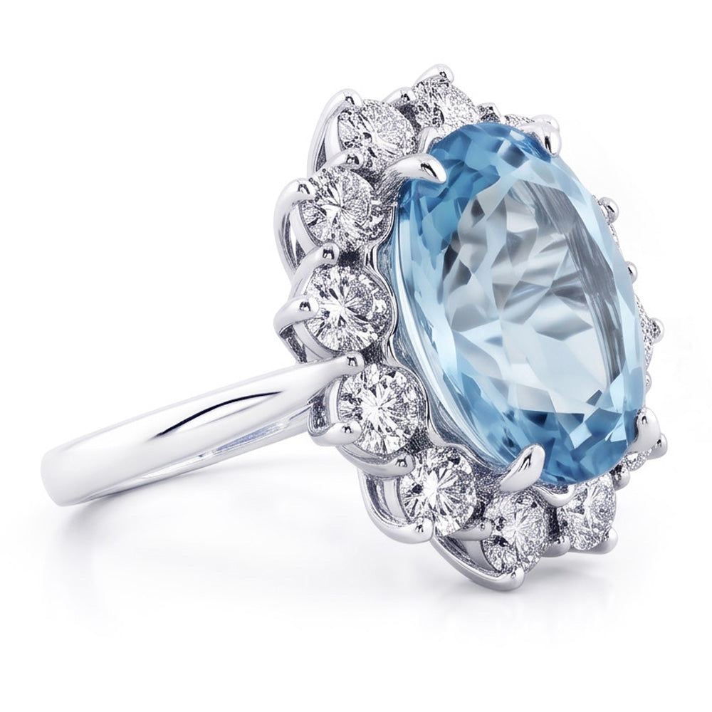 Echter Aquamarin Ring 11.50 Karat