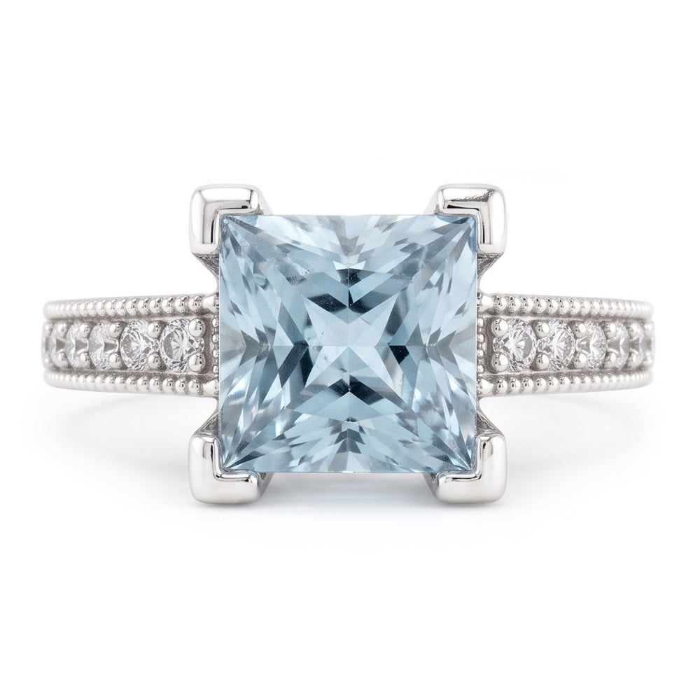 Echter Aquamarin Ring 16 Karat