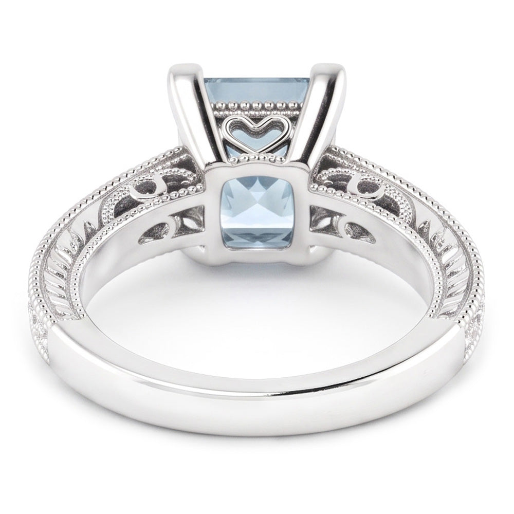 Echter Aquamarin Ring 16 Karat