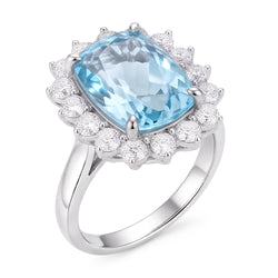Echter Aquamarin Ring 7.75 Karat