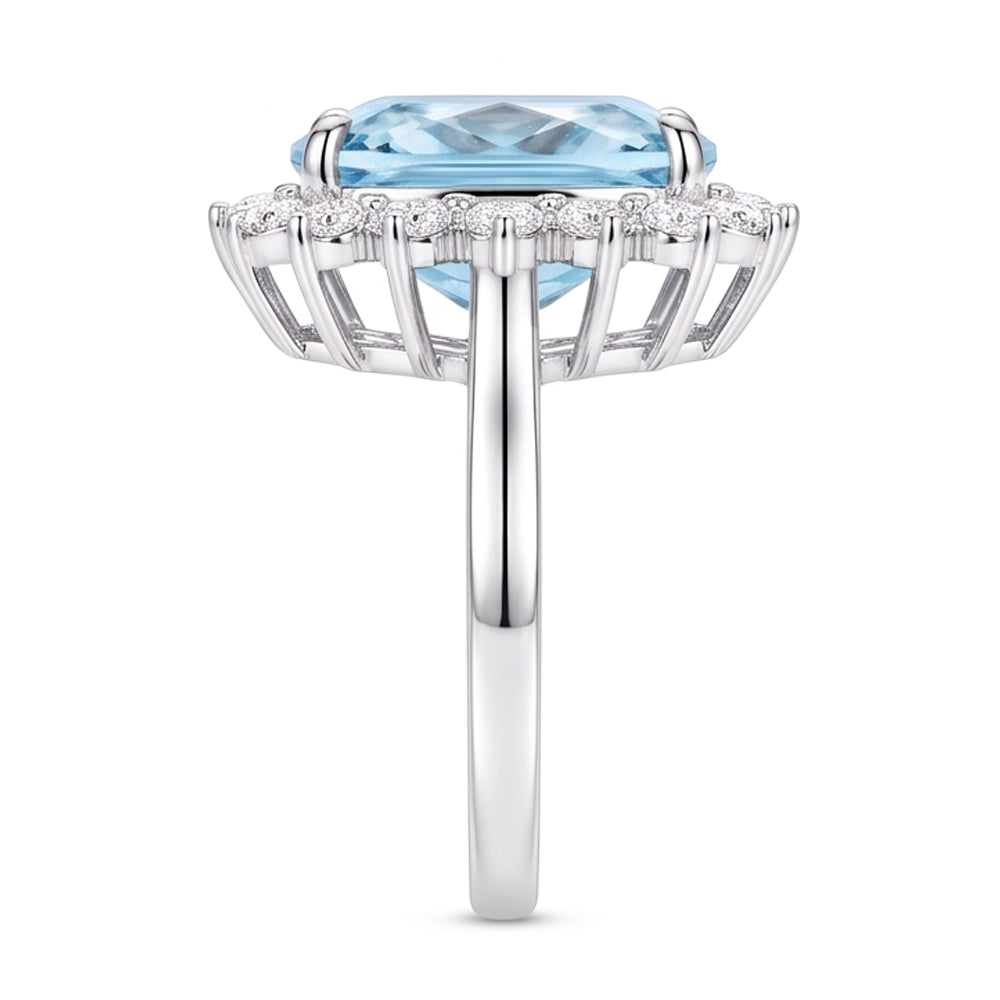 Echter Aquamarin Ring 7.75 Karat