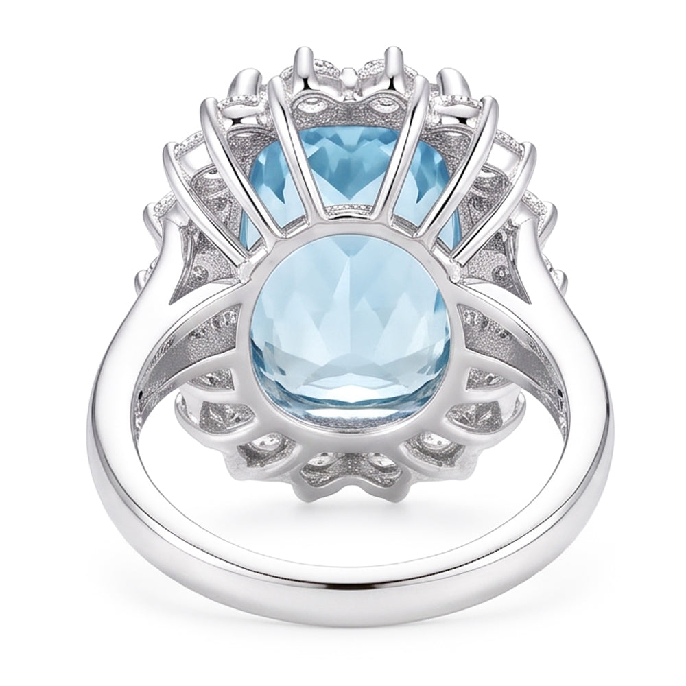 Echter Aquamarin Ring 7.75 Karat