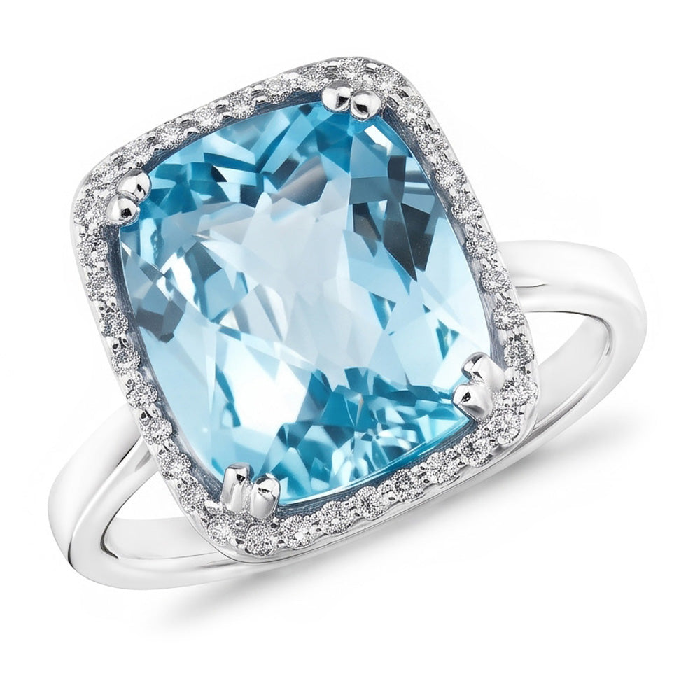 Echter Aquamarin Ring 8.75 Karat