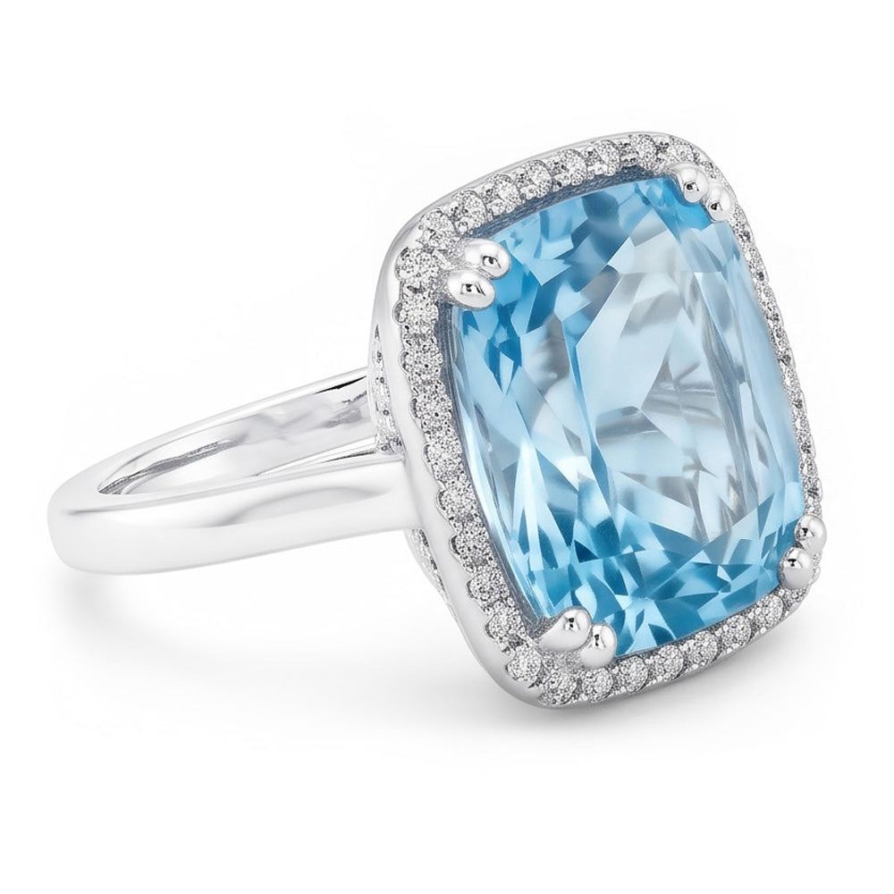 Echter Aquamarin Ring 8.75 Karat