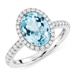 Echter Aquamarin Ring 9.50 Karat