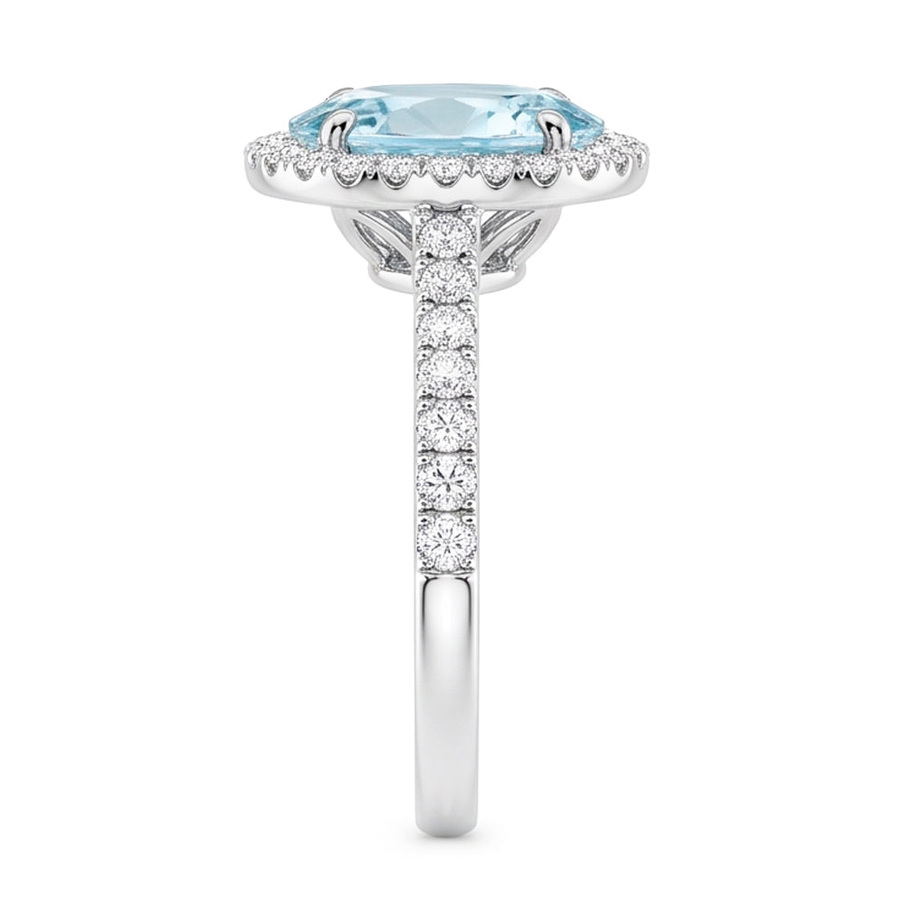 Echter Aquamarin Ring 9.50 Karat