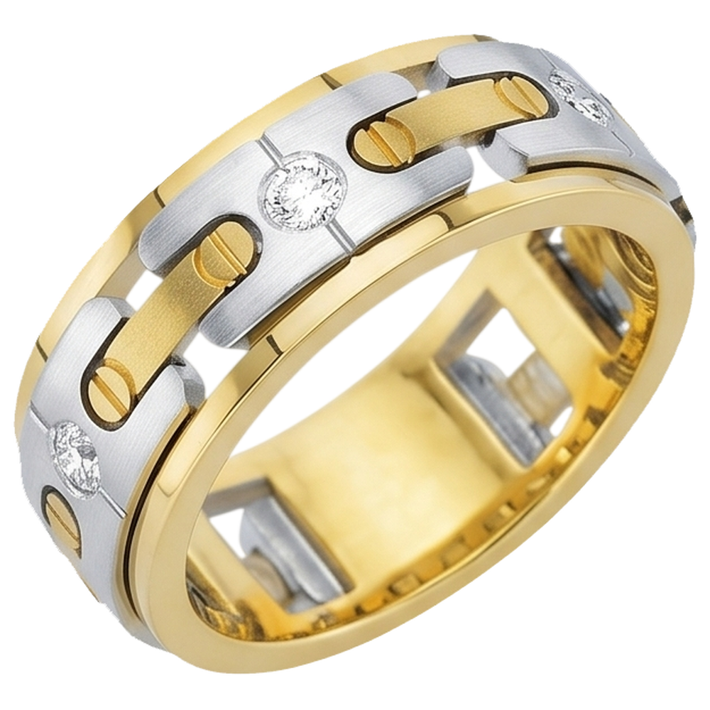 Echter Diamant Memoire-Ring 0.45 Karat