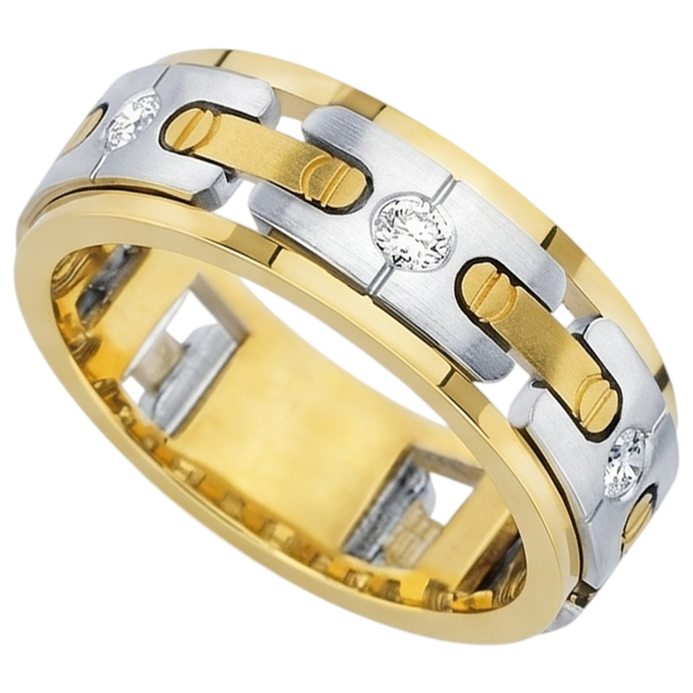 Echter Diamant Memoire-Ring 0.45 Karat