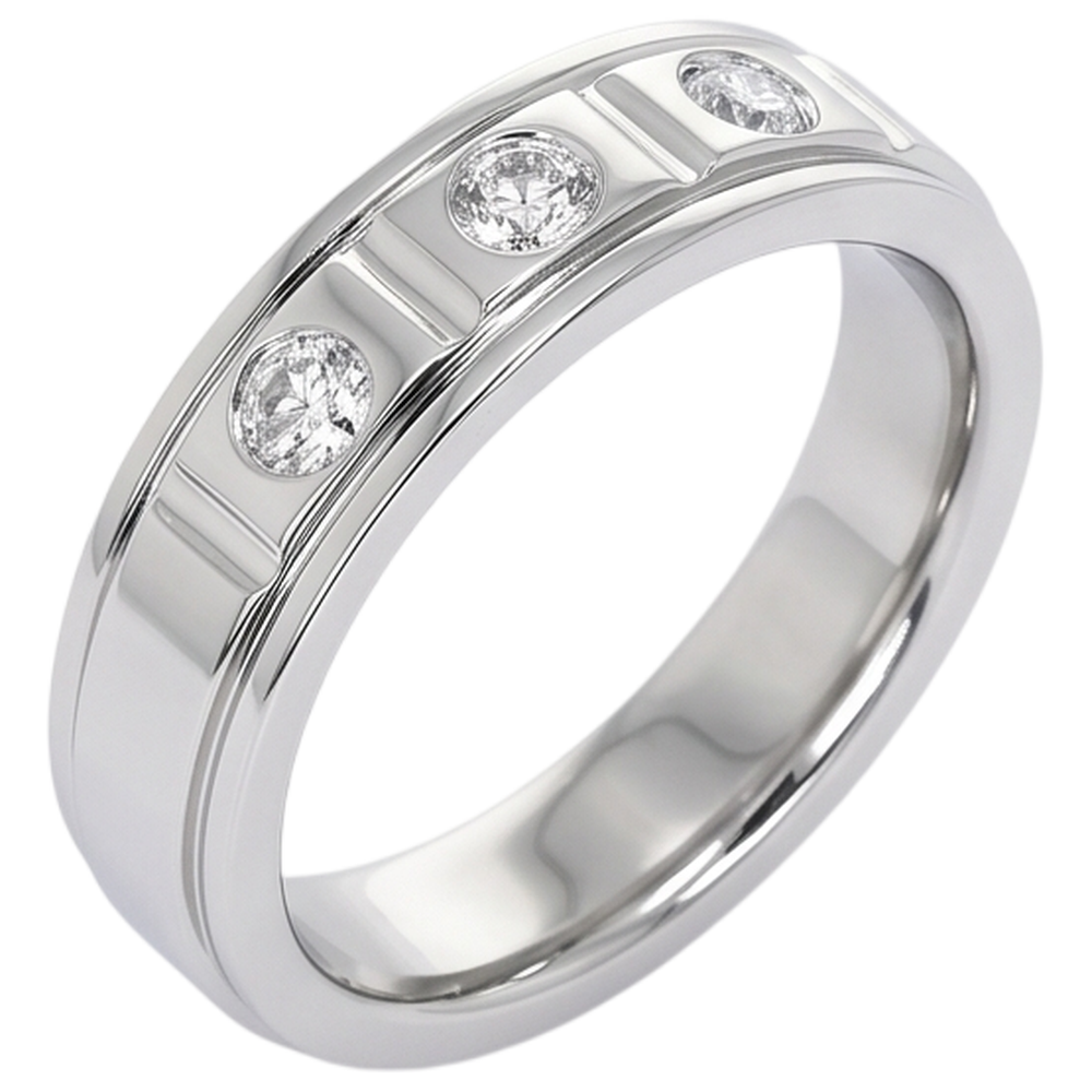 Echter Diamant Memoire-Ring 0.75 Karat