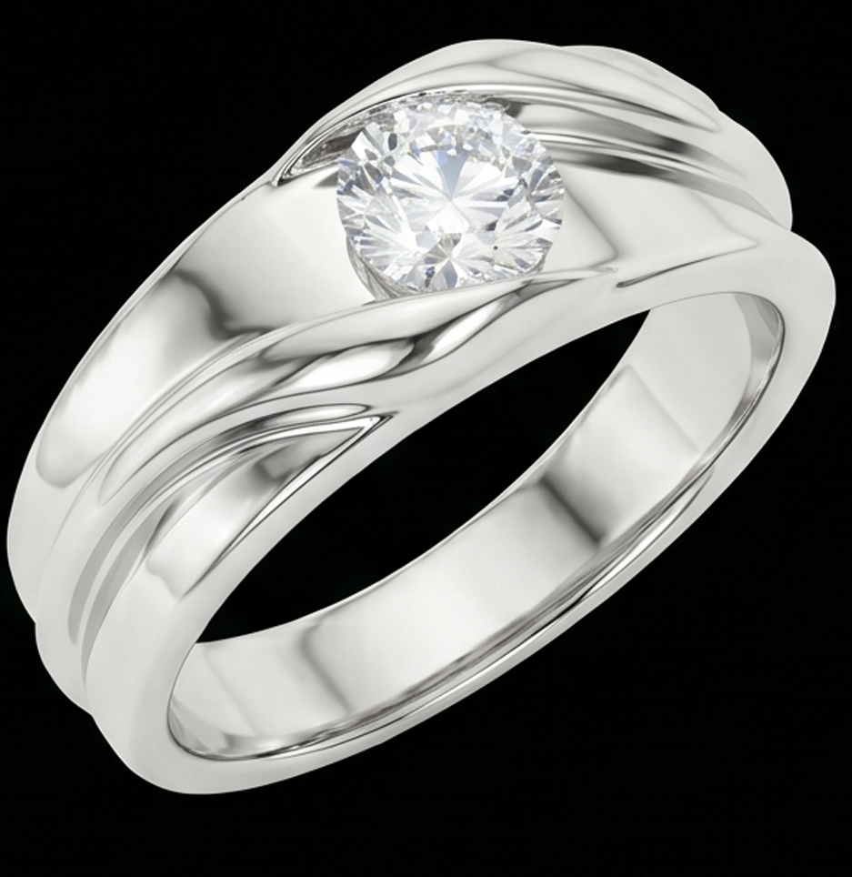 Echter Diamant Memoire-Ring 1 Karat