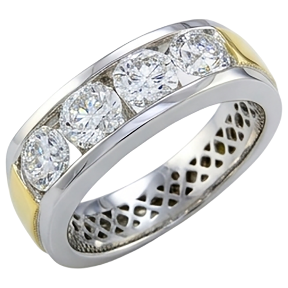 Echter Diamant Memoire-Ring 1 Karat