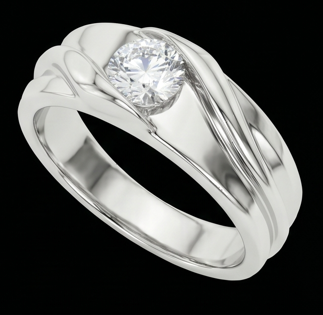 Echter Diamant Memoire-Ring 1 Karat