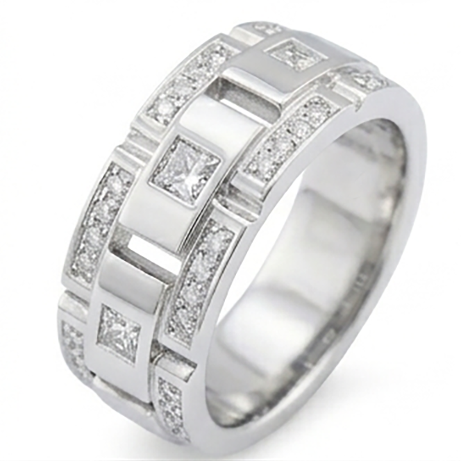Echter Diamant Memoire-Ring 2.72 Karat