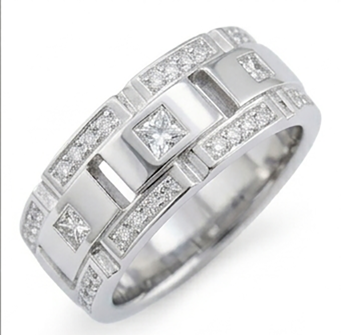 Echter Diamant Memoire-Ring 2.72 Karat