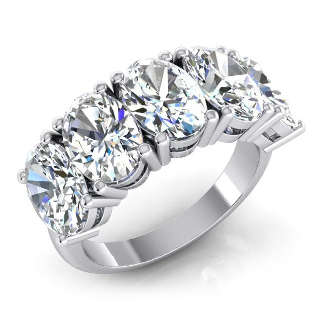 Echter Diamant Memoire-Ring 5 Karat