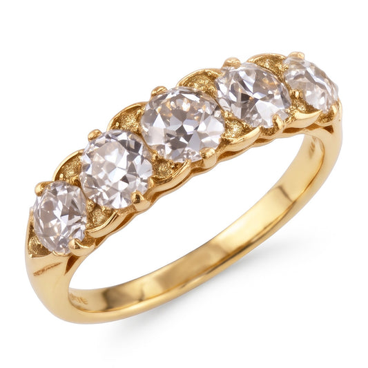 Echter Diamant Memoire-Ring 5 Karat