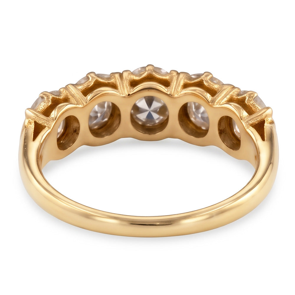 Echter Diamant Memoire-Ring 5 Karat