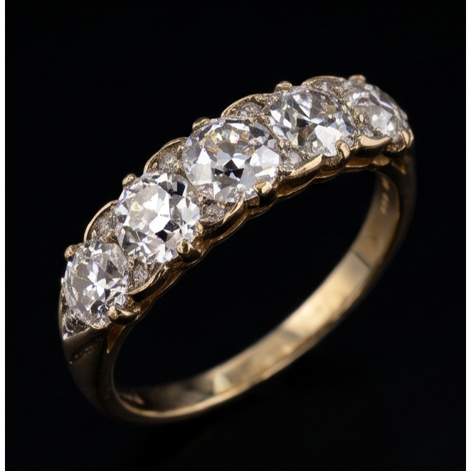 Echter Diamant Memoire-Ring 5 Karat