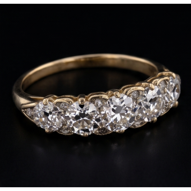 Echter Diamant Memoire-Ring 5 Karat